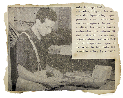 Impresora Salto, 1953